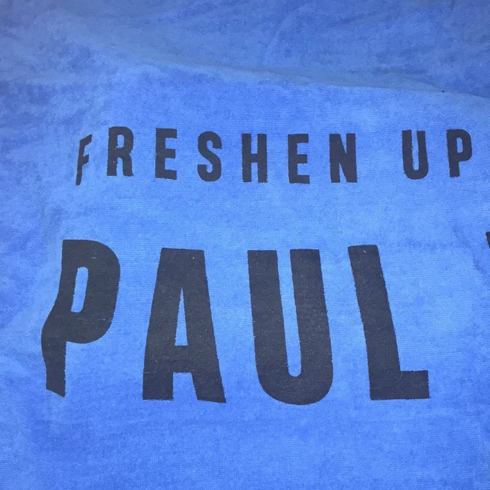 Paul McCartney Freshen Up Blue Beach Towel 2018 2019 Concert 100% Cotton